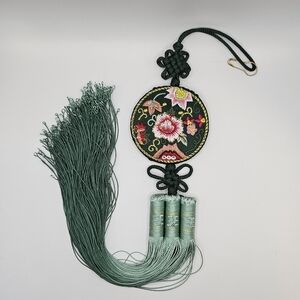 Green Floral Norigae